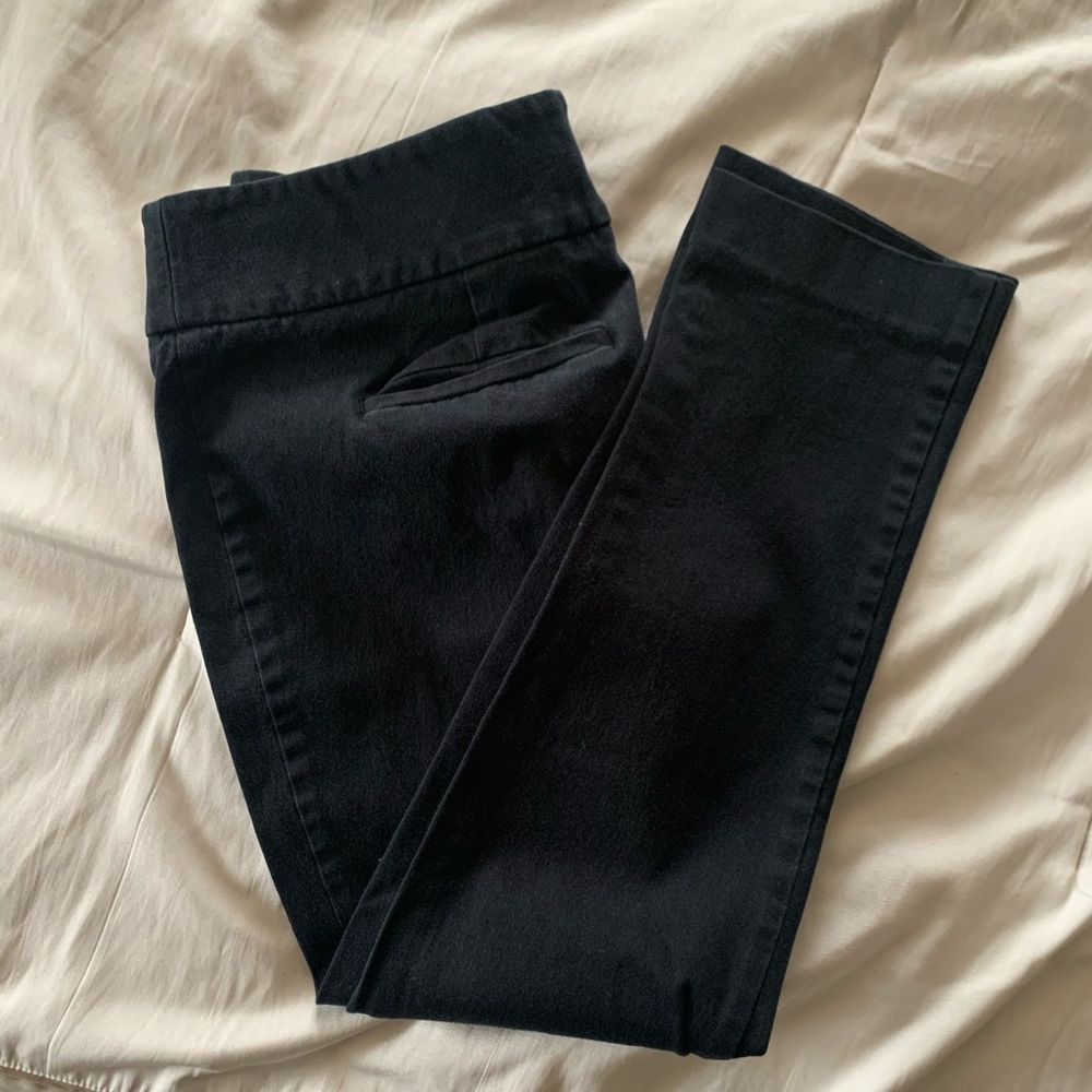 Ann Taylor Loft black ankle skinny dress pants
